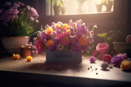 Mother's Day inspired floral designの写真素材