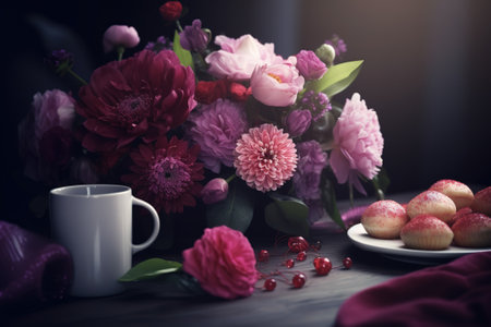 Mother's Day inspired floral designの写真素材