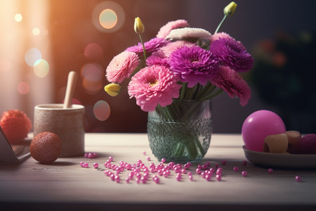 Mother's Day inspired floral designの写真素材