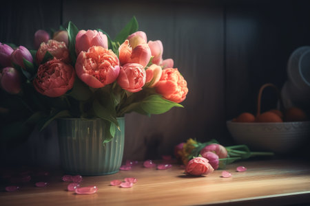 Mother's Day inspired floral designの写真素材