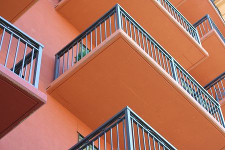 Horizontal Balconiesの写真素材