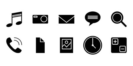 Mobile App Icon setのイラスト素材