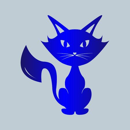 Cat vector templateのイラスト素材