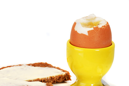 Egg, softboiled and rye bread