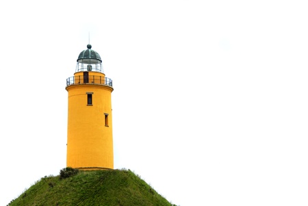 Lighthouse isolated on white.の写真素材