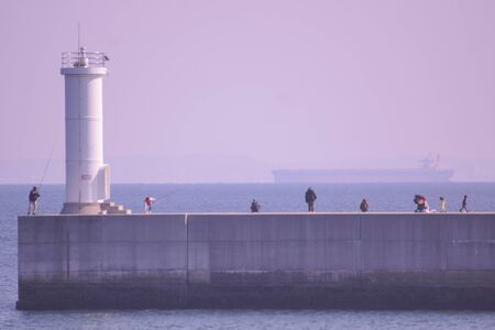 Industrial zone seaの写真素材