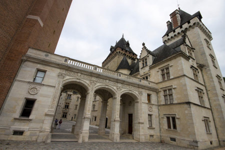 The Chateau of Pau, a French commune on the northern edge of the Pyrenees.のeditorial素材