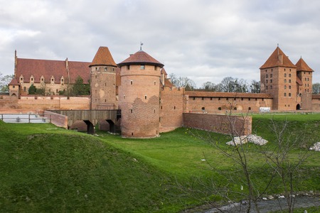 The Castle of the Teutonic Order in Malbork, Poland.のeditorial素材