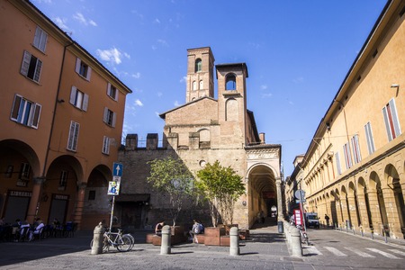 The Basilica of San Giacomo Maggiore, an historic Roman Catholic church in Bologna, region of Emilia Romagna, Italy, serving a monastery of Augustinian friarsのeditorial素材