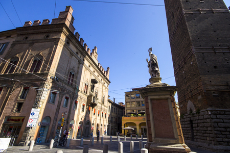 The streets of Bologna, capital and largest city of the Emilia-Romagna Region in Northern Italyのeditorial素材