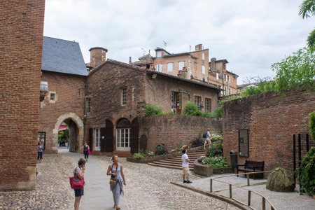 The Palais de la Berbie in Albi, France, now the Toulouse-Lautrec Museumのeditorial素材
