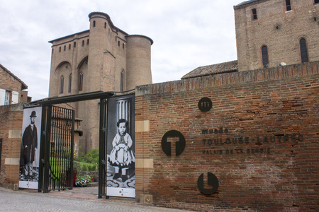 The Palais de la Berbie in Albi, France, now the Toulouse-Lautrec Museumのeditorial素材