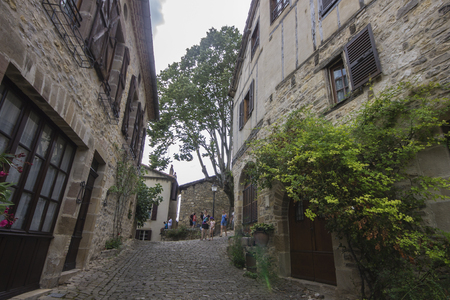 The streets and houses of Cordes-sur-Ciel, a beautiful medieval town in southern Franceのeditorial素材