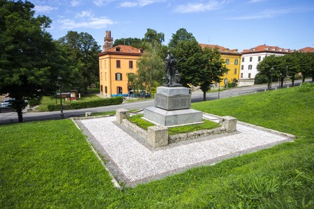 Crespi d'Adda, a historic settlement in Lombardy, Italy, and a great example of the 19th-century company towns built in Europe. A World Heritage Site since 1995のeditorial素材