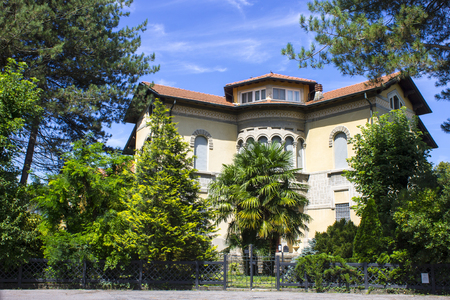 Crespi d'Adda, a historic settlement in Lombardy, Italy, and a great example of the 19th-century company towns built in Europe. A World Heritage Site since 1995のeditorial素材
