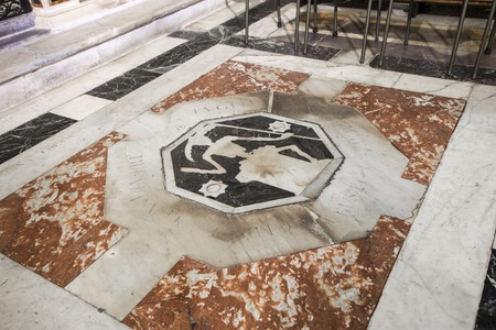 The Chiesa del Gesu e dei Santi Ambrogio e Andrea, a baroque church in the center of Genoa, Italyのeditorial素材