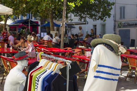 Inside the French city of Marseille, in the area surrounding the Old Portのeditorial素材