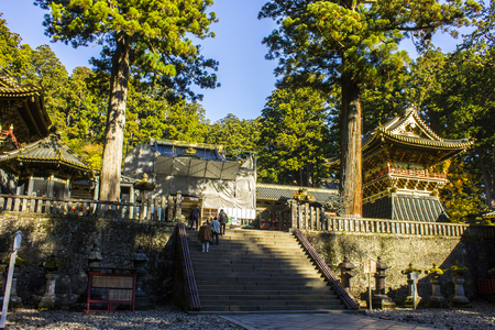 Tosho-gu, a Shinto shrine dedicated to Tokugawa Ieyasu, the founder of the Tokugawa shogunate, located in Nikko, Japan. A World Heritage Site since 1999のeditorial素材