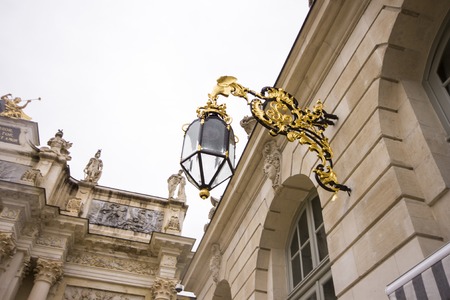 The Arc Here, a triumphal arch between Place Stanislas and Place de la Carriere in Nancy, France. A World Heritage Site since 1983のeditorial素材