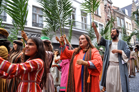 Bruges, Belgium. The Procession of the Holy Blood (Heilig Bloedprocessie), a large religious Catholic procession on Ascension Dayのeditorial素材