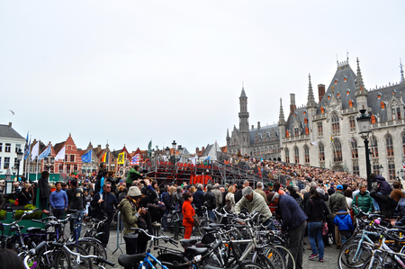 Bruges, Belgium. The Procession of the Holy Blood (Heilig Bloedprocessie), a large religious Catholic procession on Ascension Dayのeditorial素材