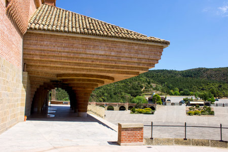 The Santuario de Torreciudad, a Marian shrine in Aragon, Spain, built by Josemaria Escriva, the founder of the Opus Dei.のeditorial素材