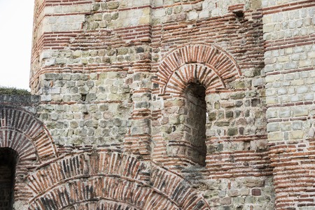 Trier, Germany. The Imperial Baths (Kaiserthermen), a large Roman bath complex from the ancient city of Augusta Treverorum.の写真素材