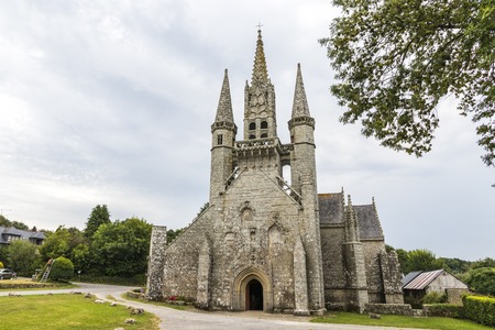 Le Faouet, France. The Chapelle Saint Fiacre, a Catholic chapel in central Brittany (Bretagne)の写真素材