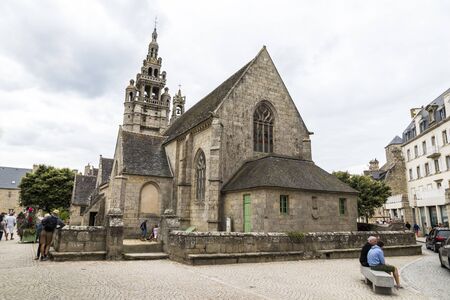 Roscoff, France. The Eglise Notre-Dame de Croaz-Batz (Church of Our Lady), a Roman catholic church in Brittany (Bretagne)のeditorial素材