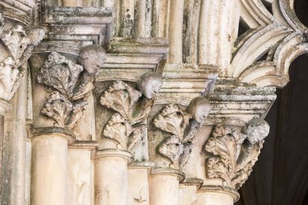 Batalha, Portugal. Details of the Tomb of the Unknown Soldier inside the Monastery of Santa Maria da Vitoria.の写真素材