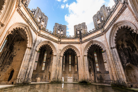 Batalha, Portugal. The Capelas Imperfeitas (Unfinished Chapels), part of the Monastery of Saint Mary. A World Heritage Siteのeditorial素材
