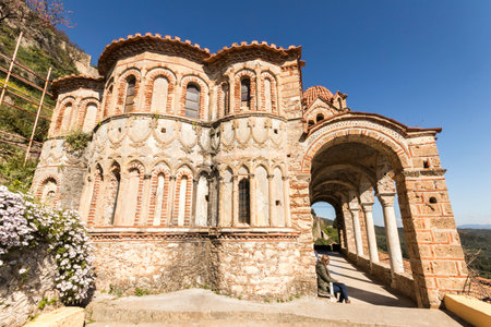 Mystras, Greece. The Pantanassa Monastery, founded by the late Byzantine Despotate of the Morea