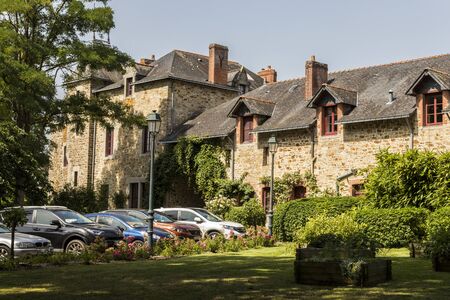 Missillac, France. The Hotel Chateau de La Bretesche, a luxury hotel in the old terrains of the castleのeditorial素材