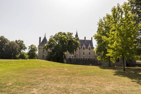 Missillac, France. The Chateau de La Bretesche, a 14th century medieval building in Loire-Atlantique departmentのeditorial素材
