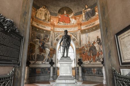San Martino della Battaglia, Italy. Inside the monumental tower dedicated to Victor Emmanuel II and the Battle of Solferinoのeditorial素材
