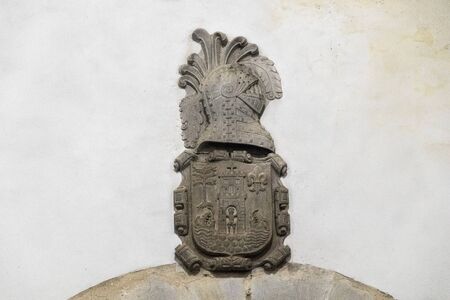 Cangas del Narcea, Spain. The Colegiata de Santa Maria Magdalena (Collegiate Church of Saint Mary Magdalene), largest Roman Catholic temple in townのeditorial素材