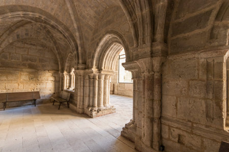 Castromonte, Spain. The Sala Capitular (Chapterhouse) of the monastery of La Santa Espina (Holy Thorn)の写真素材