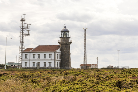 Gozon, Spain. The lighthouse at Cabo de Penas (Cape Penes)のeditorial素材