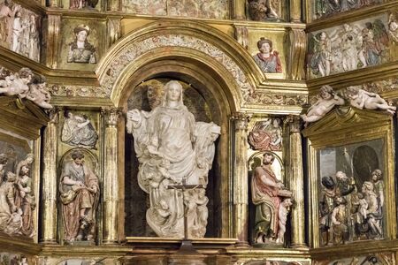 Castromonte, Spain. Inside the church of the monastery of La Santa Espina (Holy Thorn)のeditorial素材
