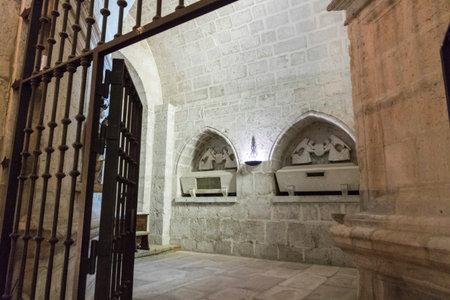 Castromonte, Spain. Inside the church of the monastery of La Santa Espina (Holy Thorn)