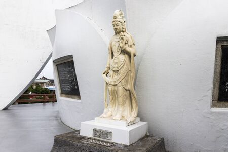 Futtsu, Japan. The grounds and park of Tokyo Bay Kannon (Tokyo Wan Kannon), a 56 m high statue representing Guanyin, the Buddhist Goddess of Mercyのeditorial素材