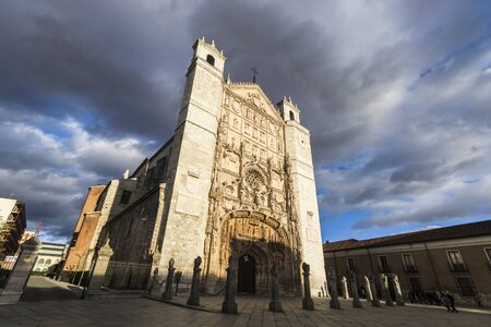 Valladolid, Spain. The Iglesia de San Pablo (Church of Saint Paul)の写真素材