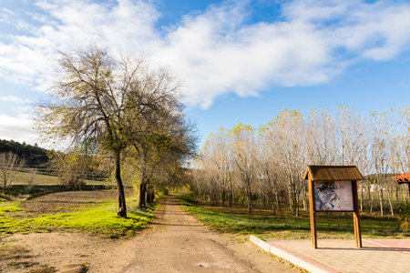 Castromonte, Spain. Landscape at the monastery of La Santa Espina (Holy Thorn)