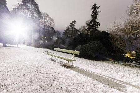 Helsinki, Finland. The Sibelius Park (Sibeliuksen puisto) in a cold winter day, covered in ice and snowの写真素材
