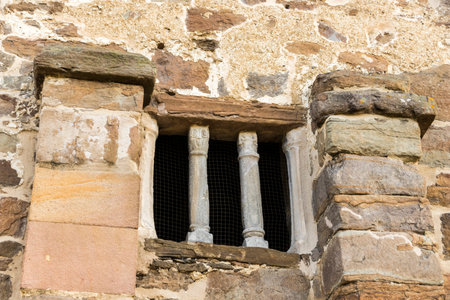 Lena, Spain. The Church of Santa Cristina de Lena, a Roman Catholic pre-Rromanesque temple in...