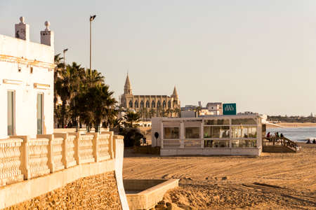 Chipiona, Spain. The Santuario de la Virgen de Regla (Shrine of Our Lady of Regla)のeditorial素材