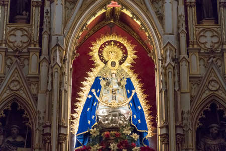 Chipiona, Spain. The Santuario de la Virgen de Regla (Shrine of Our Lady of Regla)のeditorial素材