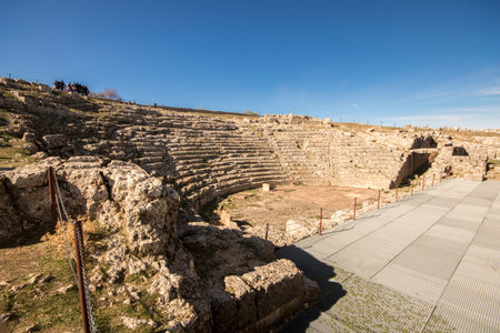 Acinipo, Spain. Ruins of the ancient Roman city of Acinipo, near Ronda,