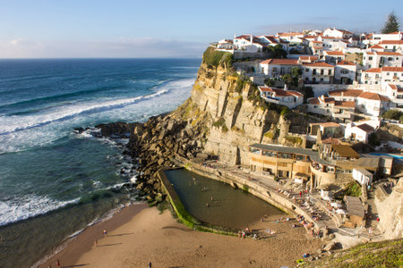 Seaside town in the municipality of Sintra, Portugalの写真素材