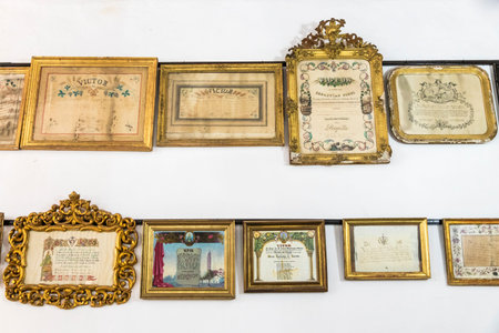 Lora del Rio, Spain. The Shrine of Setefilla, a Roman Catholic hermitage, home to a sculpture called the Virgen de Setefilla (Our Lady of Setefilla)のeditorial素材